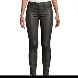 Express Metallic Ankle Midrise Jean's Sz 10